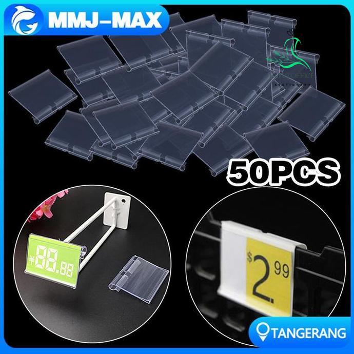 50Pcs Tempat Harga Rak Minimarket/Label Harga Mika/Label Harga Pvc