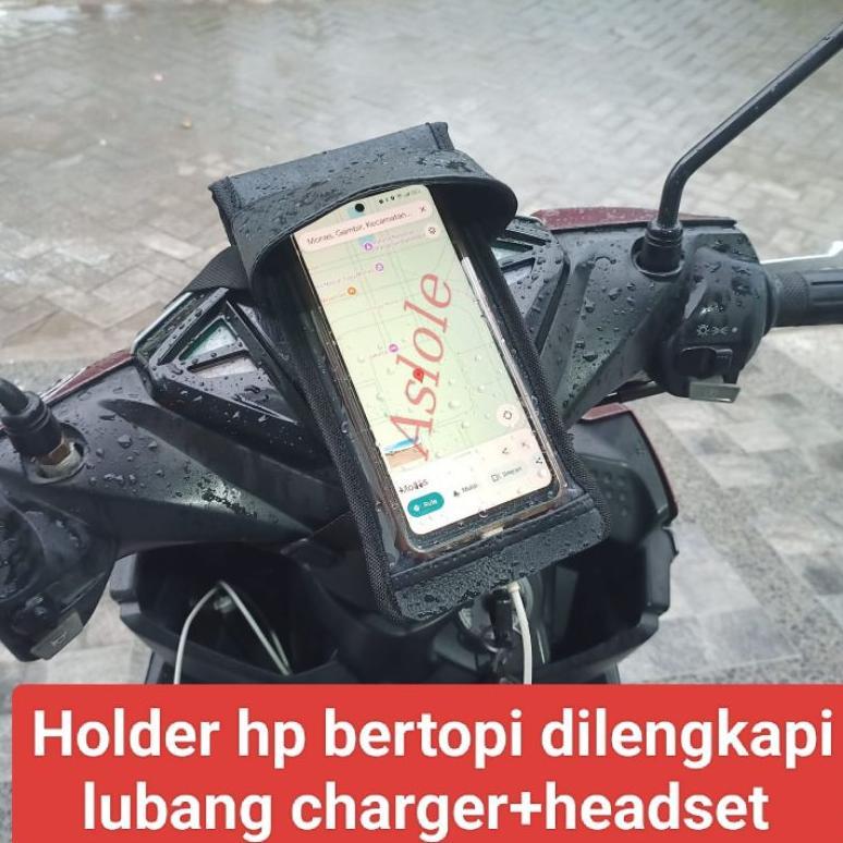 NEW Holder HP Motor Waterproof Tas HP Motor Anti Air [terbaik][terlaris]