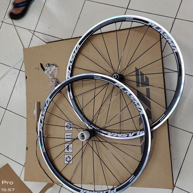 Wheelset 700C RAZE PLASMA Rim Brake Alloy Bering Loncher Quick Release QR Set Depan Belakang