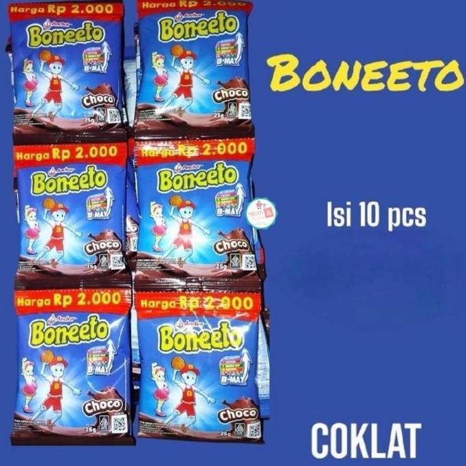 ovanjami90 - boneeto vanila coklat 25gr x 10 sachet | boneeto boneto sachet renceng | susu anak ting