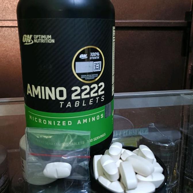 Optimum Nutrition Amino 2222 Ecer 100 Tablet Suplemen Fitness