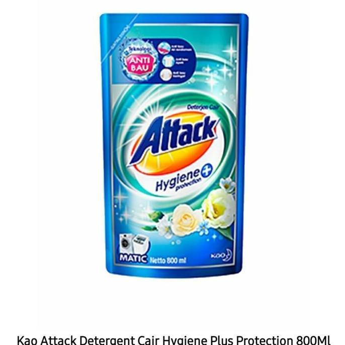 Happy- Attack Clean Maximizer Deterjen / Sabun Cuci Cair Refill 800M