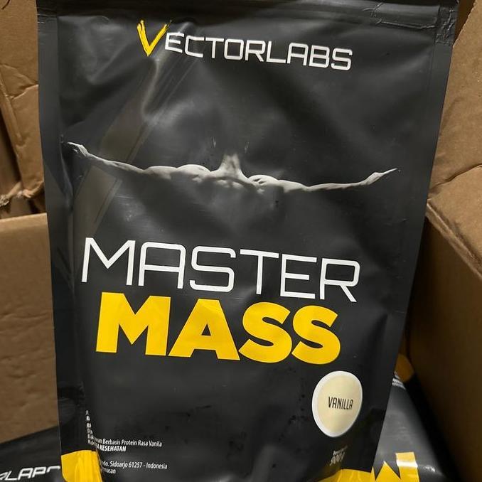 Vectorlabs Master Mass 900 Gram Vanilla Susu Fitness Gainer Suplemen Otot