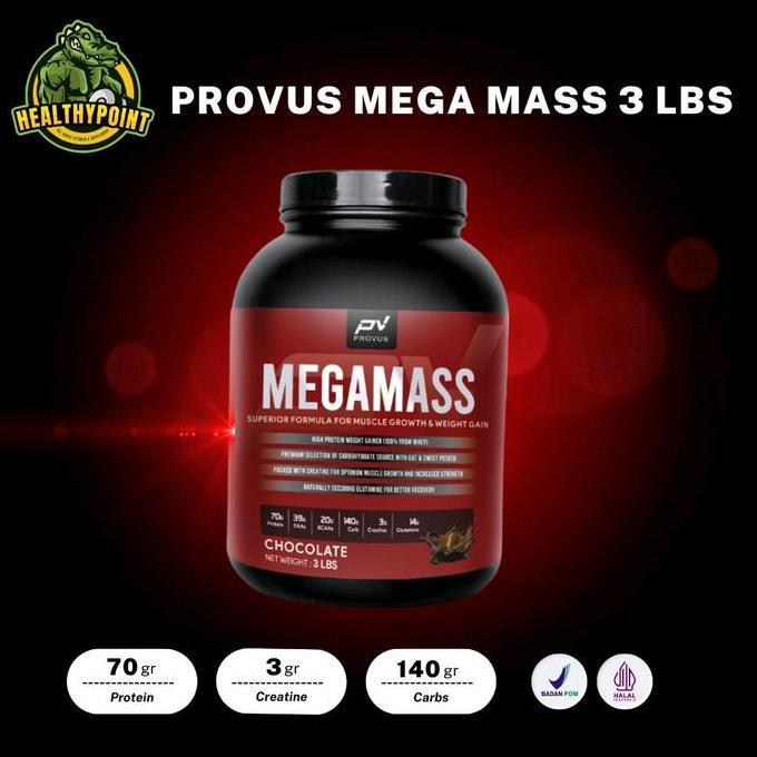 Provus Megamass 3 Lbs Mass Gainer Susu Protein