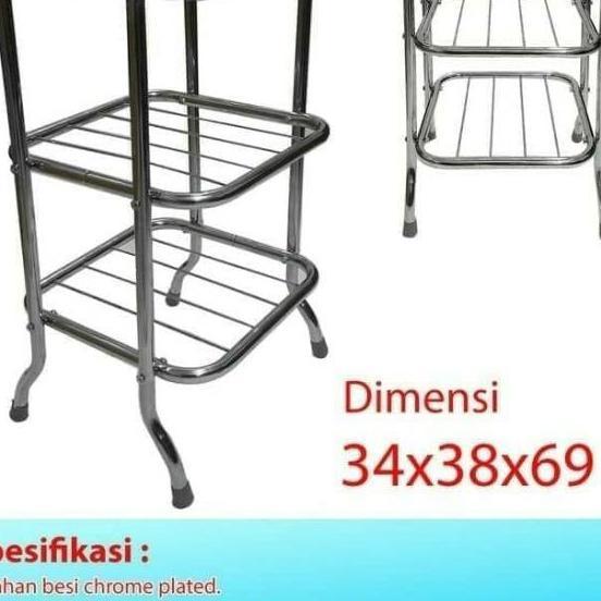 Rak Dispenser Galon Stainless Susun 3 | Kaki Dispenser