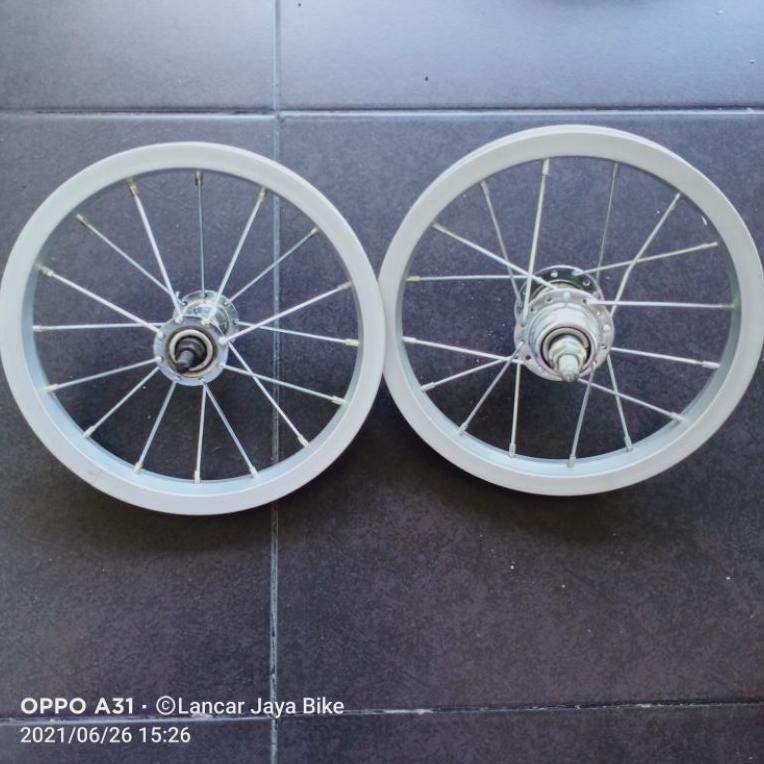 Full Set Rims Velg 12 Inch Sepeda Anak / Balance Bike Untuk Depan Atau Belakang