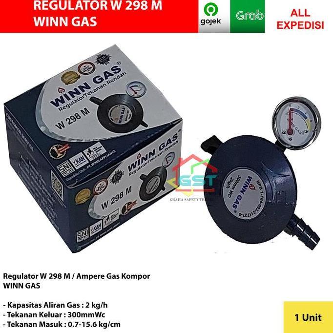 Winn Gas regulator w 298 m / ampere gas kompor W298M Winn Gas