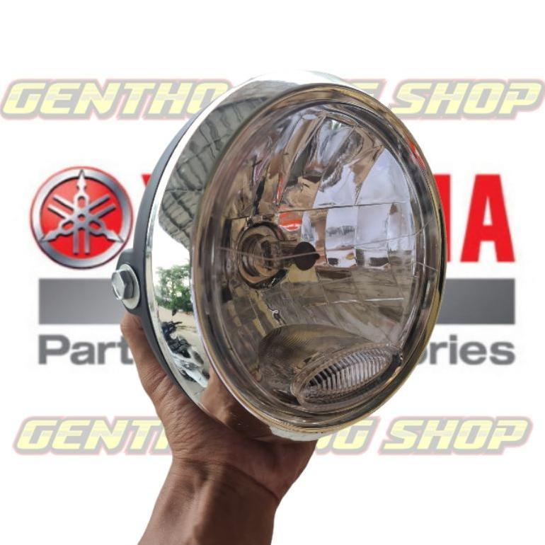 NEW LAMPU DEPAN RX KING NEW VIXION SCORPIO KOMPLIT BATOK DAN REFLEKTOR TINGGAL PASANG [terbaik][terl