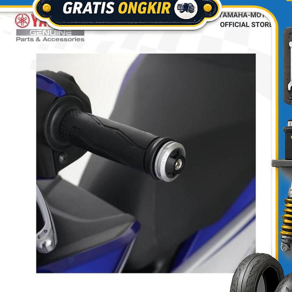 Yamaha Aerox 155 End Grip Set Black Gold