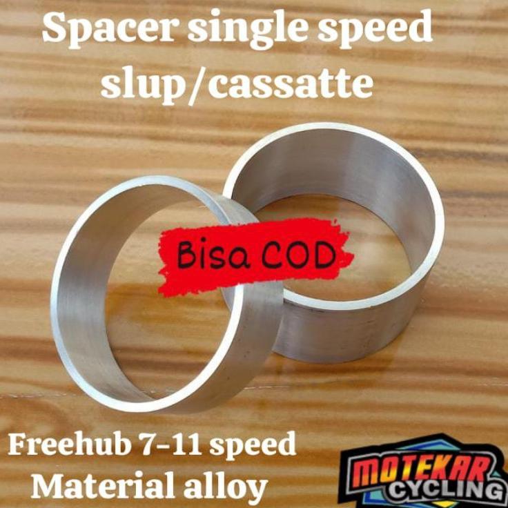 Adaptor-Spacer-Converter Alloy Single Speed Untuk Freehub Slup 7-12 Speed