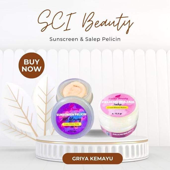 SCI Barbie Beauty Salep Pelicin Sunscreen Cream Malam BB Glowing