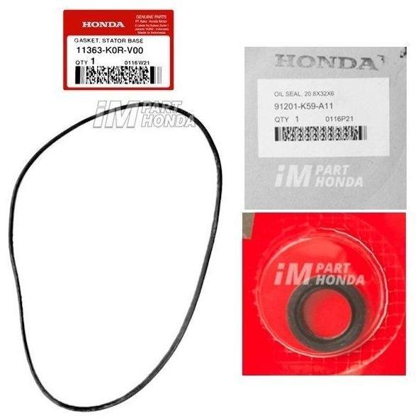 11363-K0R-V00 91201-K59-A11 ORING GASKET STATOR BASE & SEAL KRUK AS KANAN 20.8X32X6 ADV PCX VARIO 16