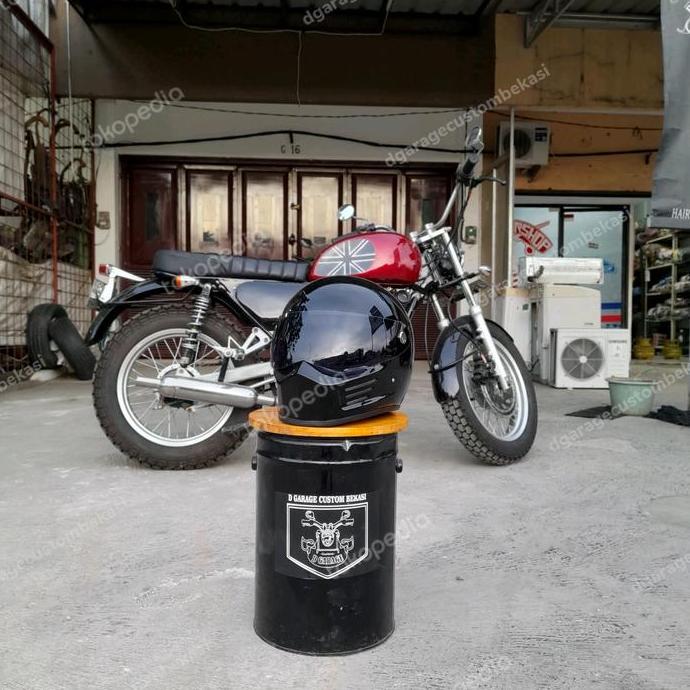 HELM CUSTOM BANDIT cc helem Cakil classic Vintage Retro Vespa japstyle