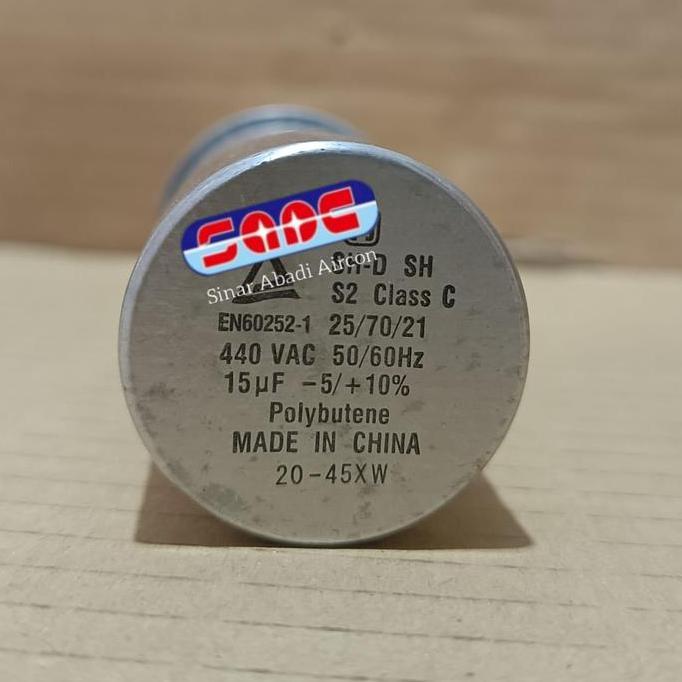 Kapasitor AC Panasonic 15 uf