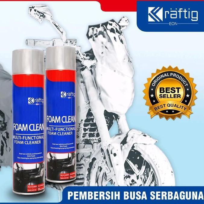 Kraftig EON Foam Cleaner - Pembersih Interior Mobil Serbaguna untuk Jok Motor Sofa Springbed & Furni