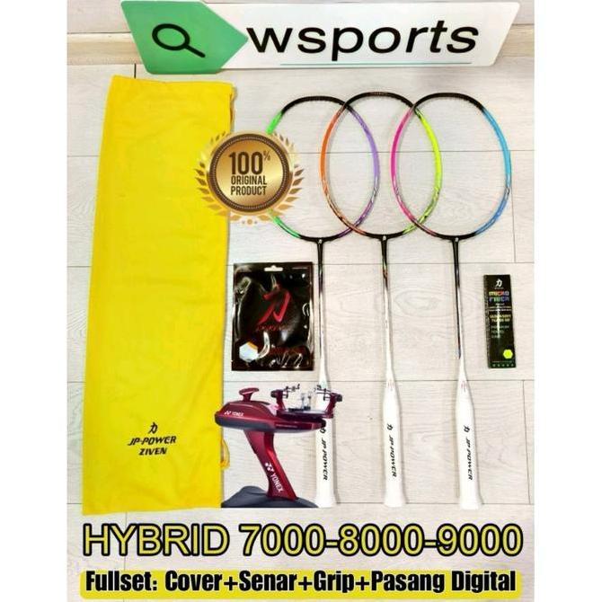 Raket Badminton Jp Power Hybrid 7000 8000 9000 35 Lbs Original
