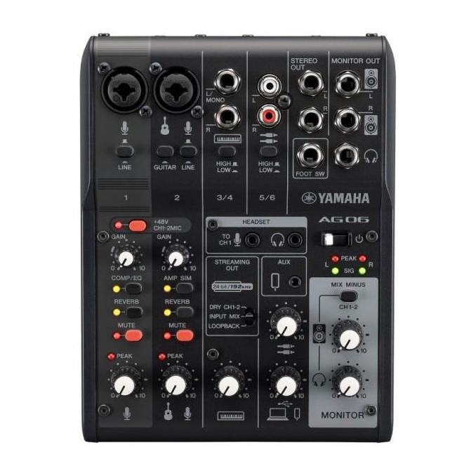 Yamaha AG06MK2 / AG 06 MK2 / AG06 MK2 LIve Streaming Mixer 6-Channel