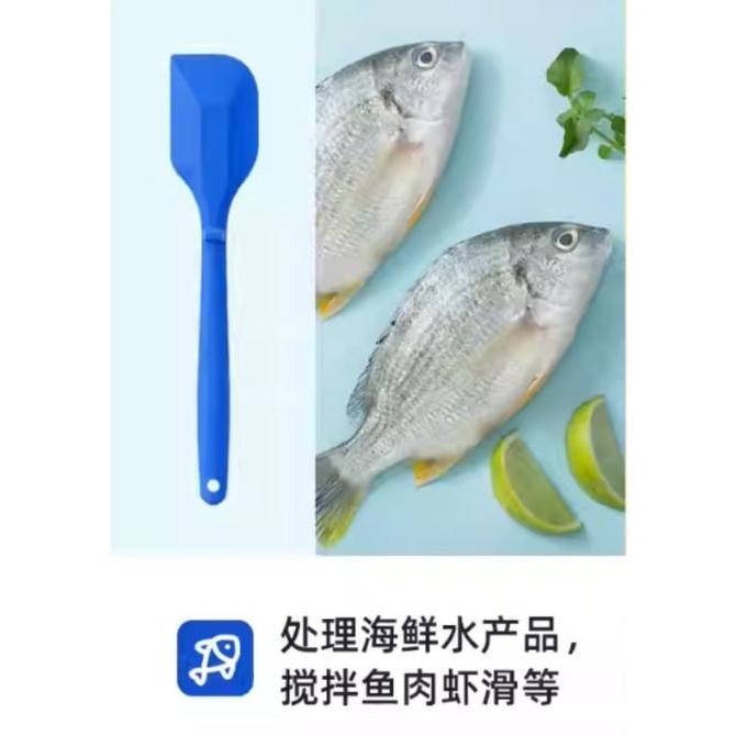 Sanneng Spatula Silicone / Heat-resistant Silicone Spatula Color Blue