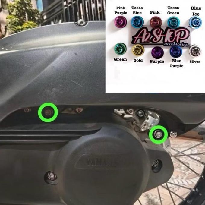 Baut Titanium Dudukan Box Filter Nmax Aerox Harga 2 Baut Asli