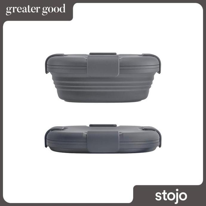 Stojo - Collapsible Food Box in Carbon 24 oz, 700 ml / Kotak Makan Silikon Lipat Travel TP