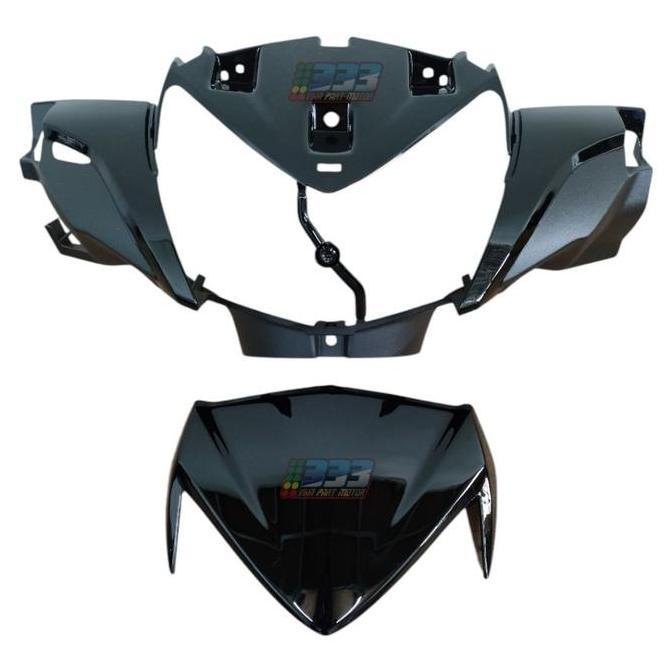 Batok Depan Batok Belakang Supra X 125 Fi Injeksi Set Visor Supra X 125 Fi K41 Hitam Non Original Re