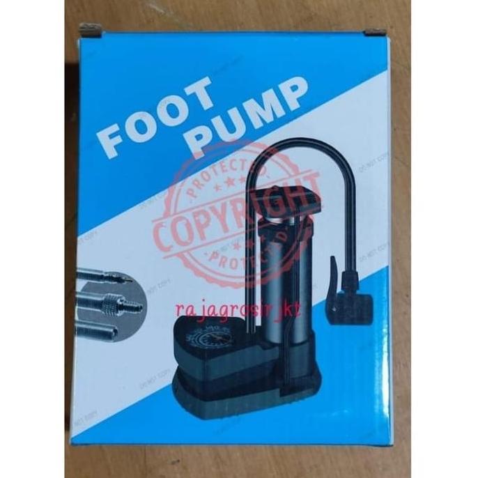 agniyashp / Pompa Kaki Pompa Injak Mini Portable Untuk Ban Motor Sepeda Bola Diskon