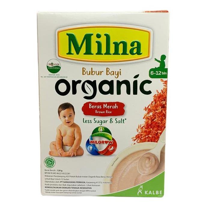Weee- Milna Bubur Bayi Organic (120G) - Bubur Mpasi Instan | Makanan Bayi 6-8 Bulan | Bubur Organik