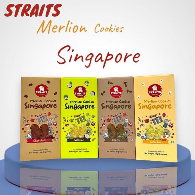 ENAK Cookies Straits Merlion / Roti Cookies Singapore / Oleh-oleh