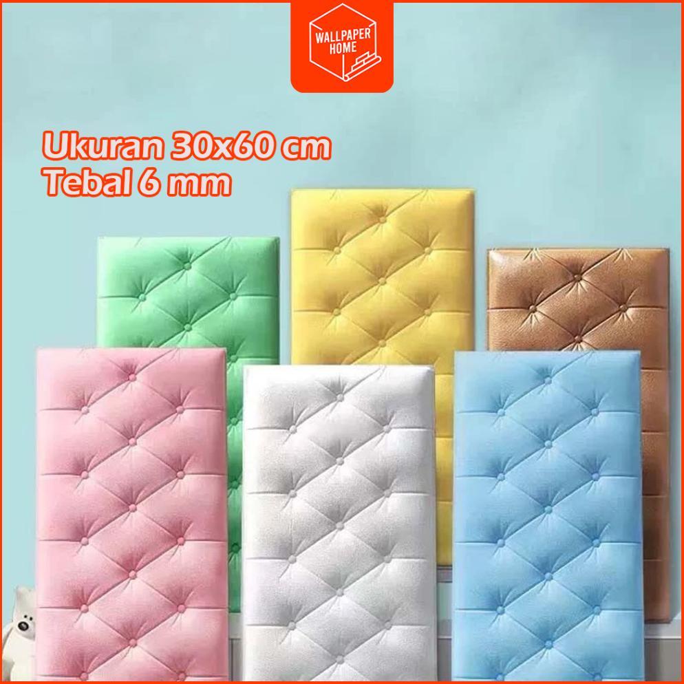 Diskon Wallpaper Home Foam 3D (30X60 Cm Tebal 6 Mm) Headboard Bed Wall Sticker