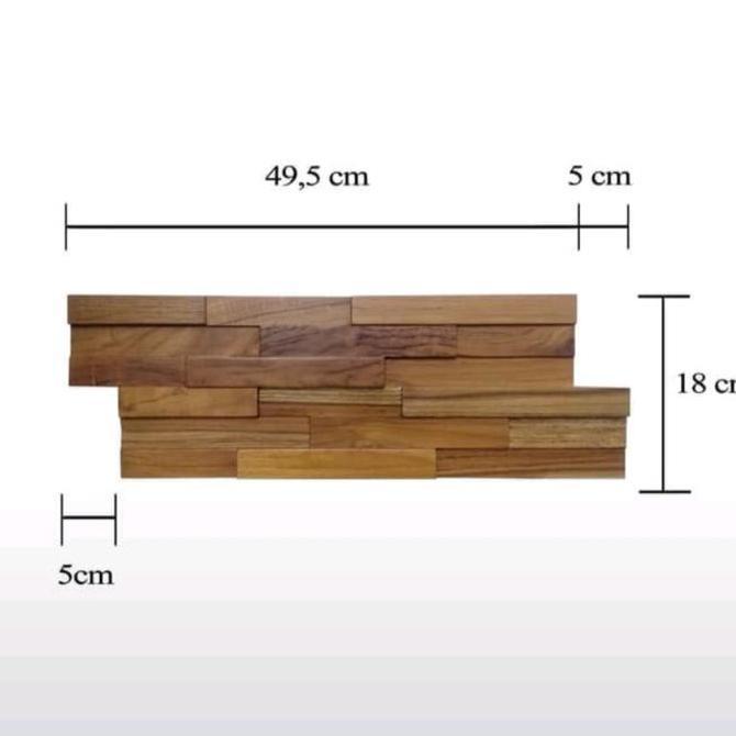 Wall dinding panel kayu jati toscany