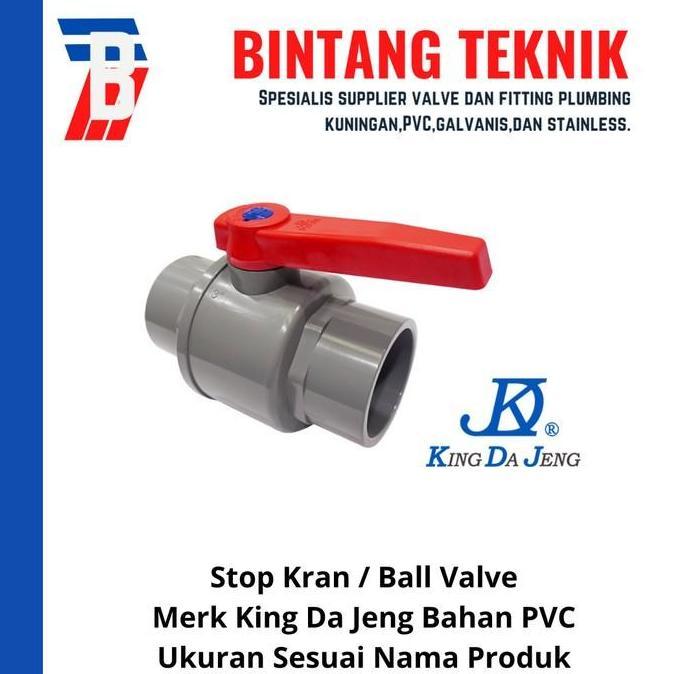 Ball Valve / Stop Kran 1" inch PVC KDJ
