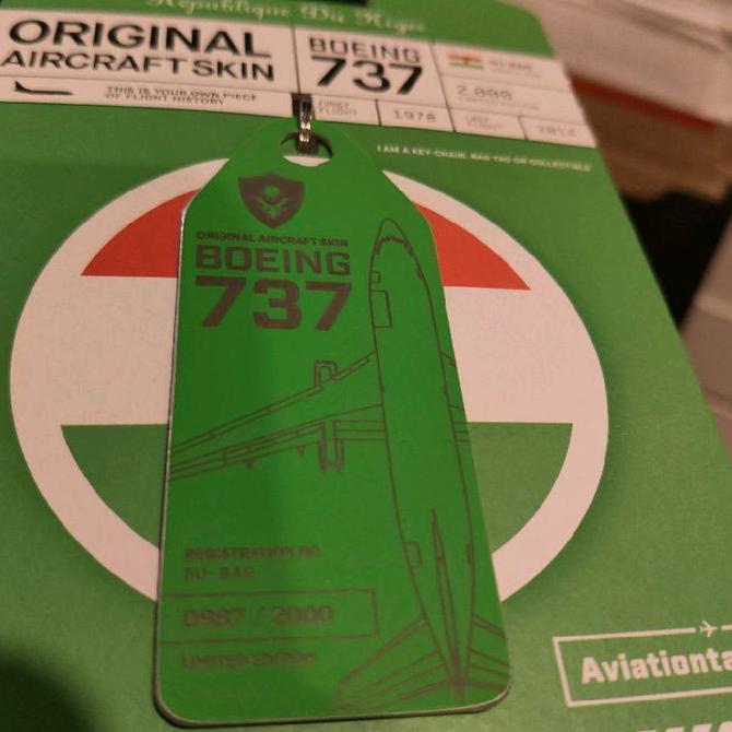 cvarhantama  / Aviation Tag Republique du Niger Boeing 737-200 Diskon
