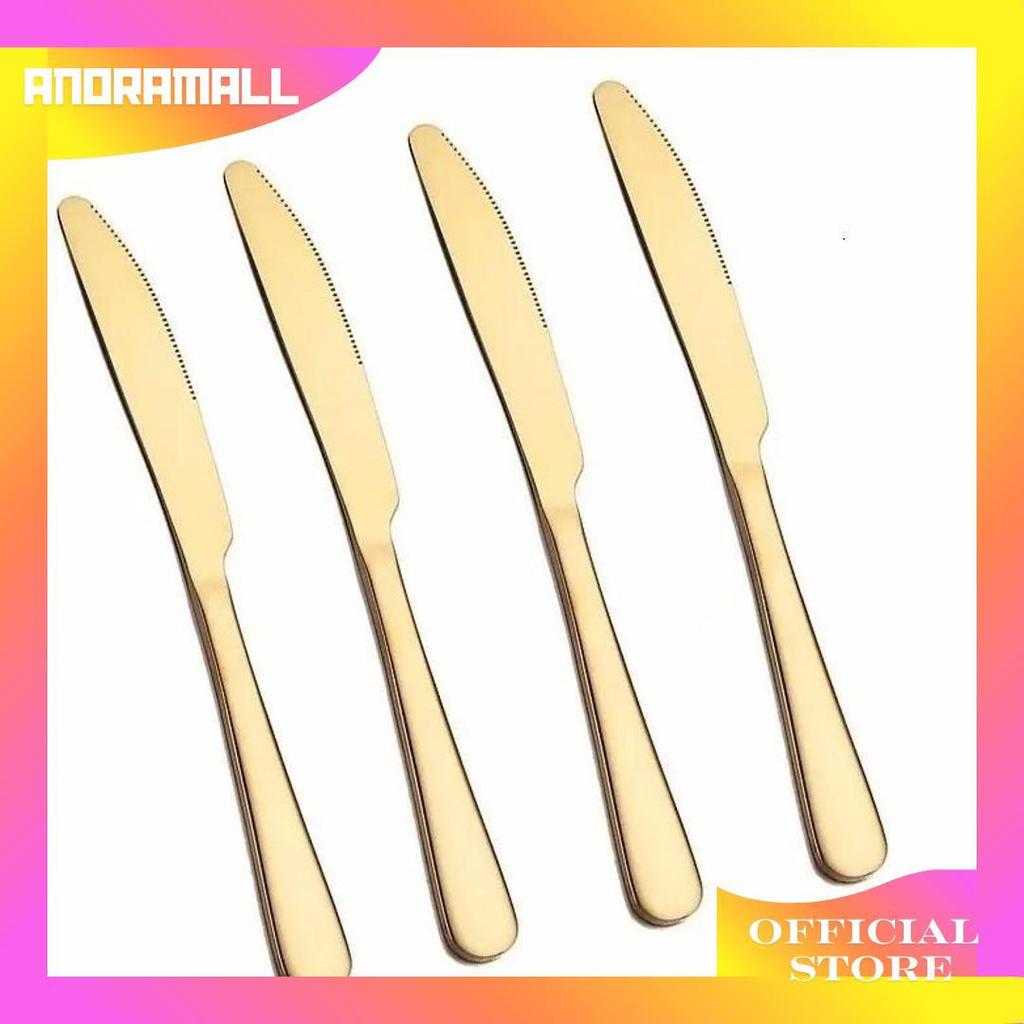 Pisau Makan Stainless Steel / Steak Knife Stainless Steel / Pisau Steak Hotel Tebal Panjang Kokoh / 