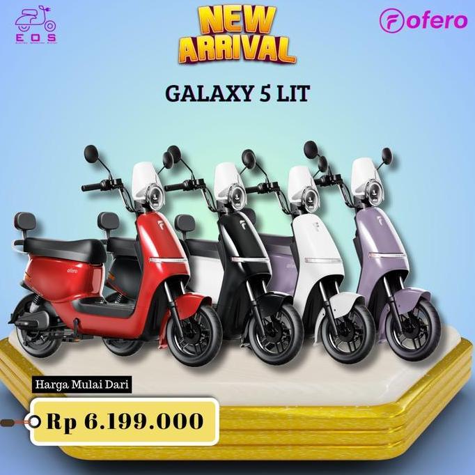 Terlaris Sepeda Listrik Ebike Ofero Galaxy 5 Lit Terbaru