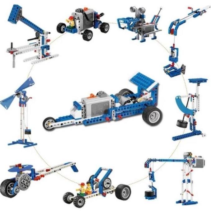 Lego 9686 Alat Pembelajaran Partikel Kecil Set Mesin Mekanik Yang Dapat Dirakit Sains Dan Teknologi 