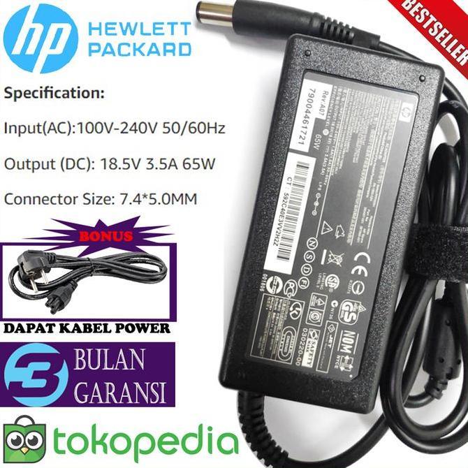 BEBAS ONGKIR - Adaptor Charger Original Laptop HP Compaq CQ430 CQ431 420 430 431