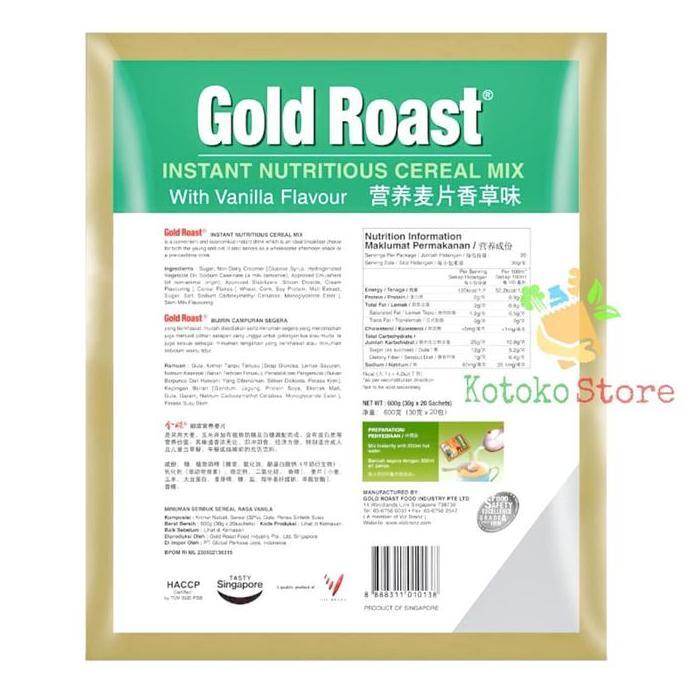 Gold Roast Cereal Vanilla / Gold Roast Cereal Chocolate / Gold Roast Instant Sereal