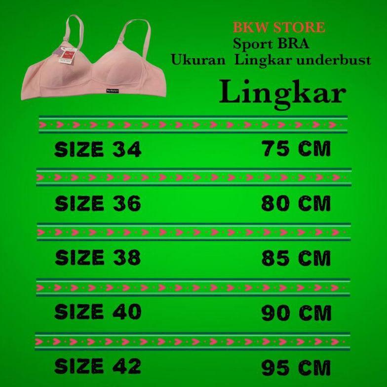 HOT COD SPORT BRA WANITA CEWEK REMAJA DAN DEWASA - TANPA KAWAT - TANPA BUSA - BH SPORT