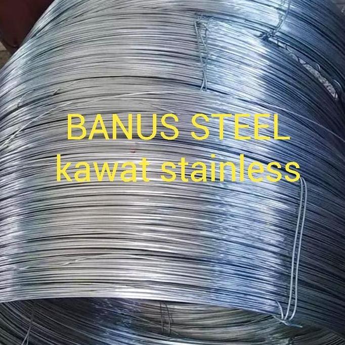 Kawat stainless hard 1 mm 304 per KG / kawat las argon stainless hard