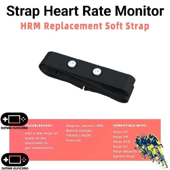 Strap Heart Rate Monitor tali dada sensor sabuk chest polar h7 h9 h10 garmin hrm dual 200 600 edge