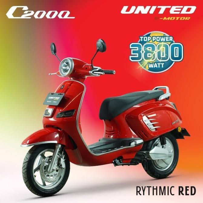 Terlaris United E-Motor Motor Listrik C2000 - Otr Jabodetabek