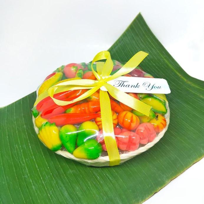 Hampers Lebaran Kue Lukchup mini Thailand kue buah mini kue keranjang