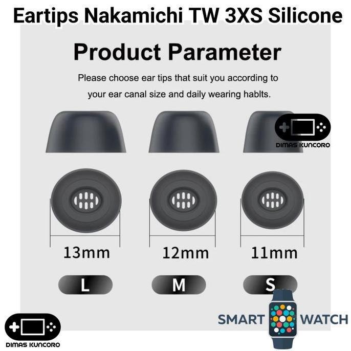 Eartips Nakamichi TW 3XS ear tip tips silicone rubber nakamichi tw 3xs