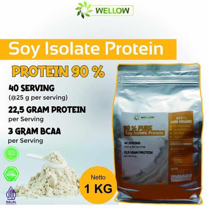 Instans Soy Protein Isolate 100% Pure | Substitusi Whey Protein