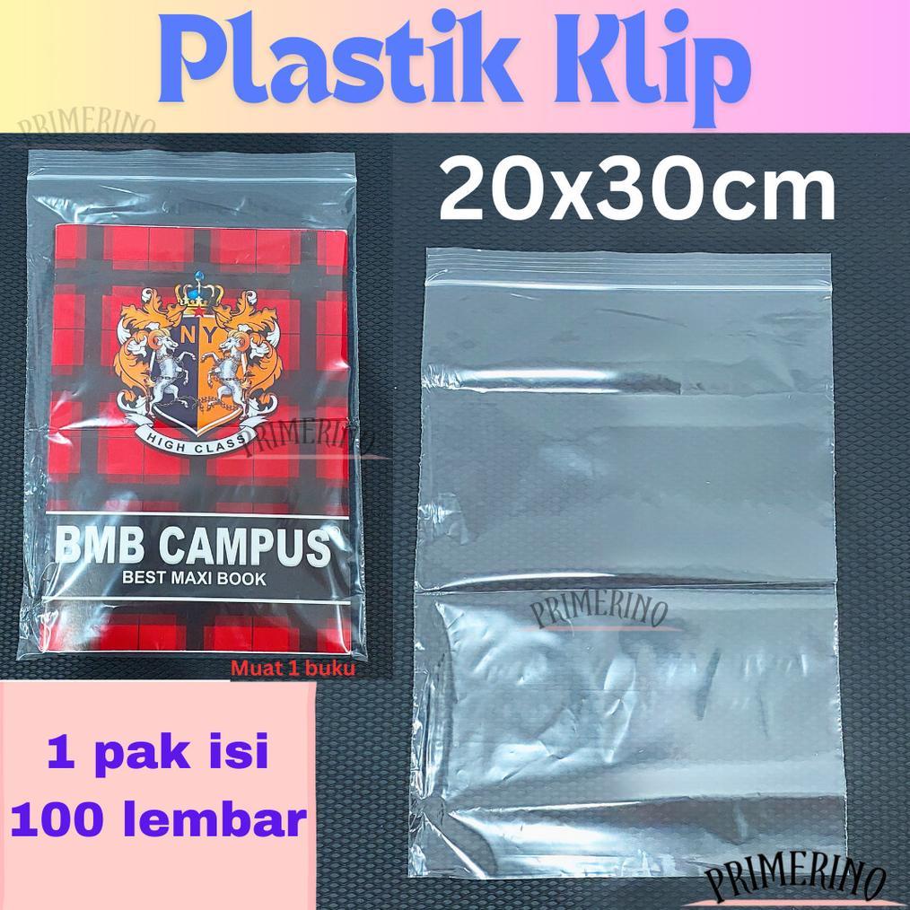 (100 Lembar) Plastik Klip 20X30Cm / Plastik Ziplock Plastik Packing Baju Makanan Ekonomis