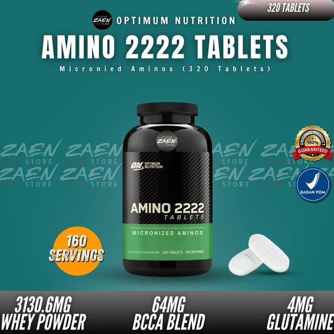 Optimum Nutrition Amino 2222 320 Tablet On Amino 2222 Bpom 320 Tablet
