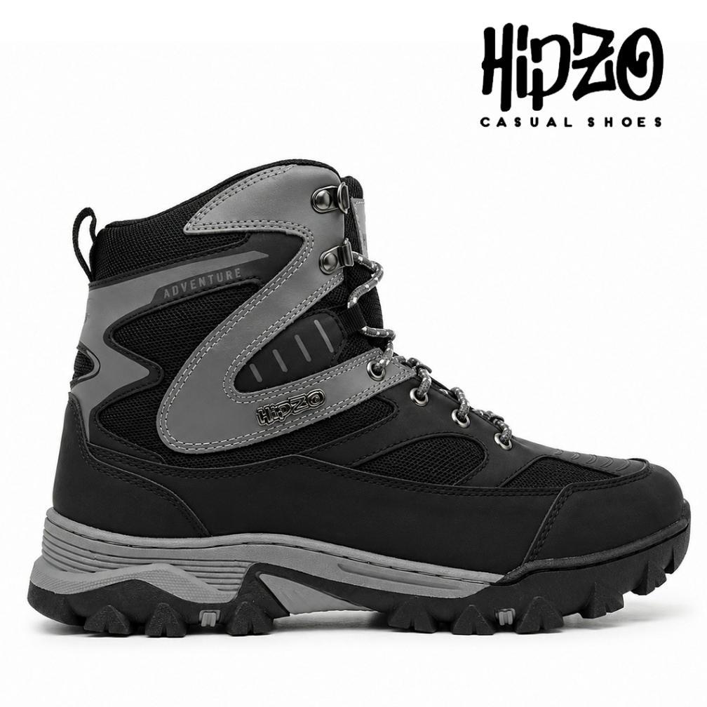 BIG PROMO Sepatu Hiking Hipzo M072 Boots High Quality Untuk Pria Size Jumbo Ori Pendaki