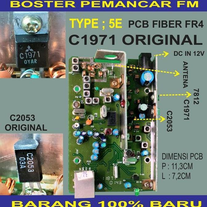 BOSTER PEMANCAR FM RADIO HT RIG C1971 C2053 ORIGINAL TYPE ; 5E TKEDRO