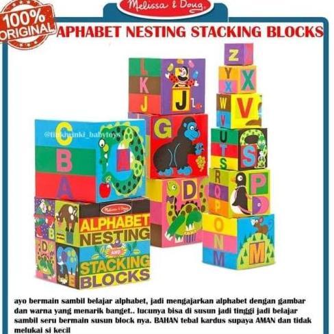 MAI592 MELISSA DOUGH ALPHABET NESTING STACKING
