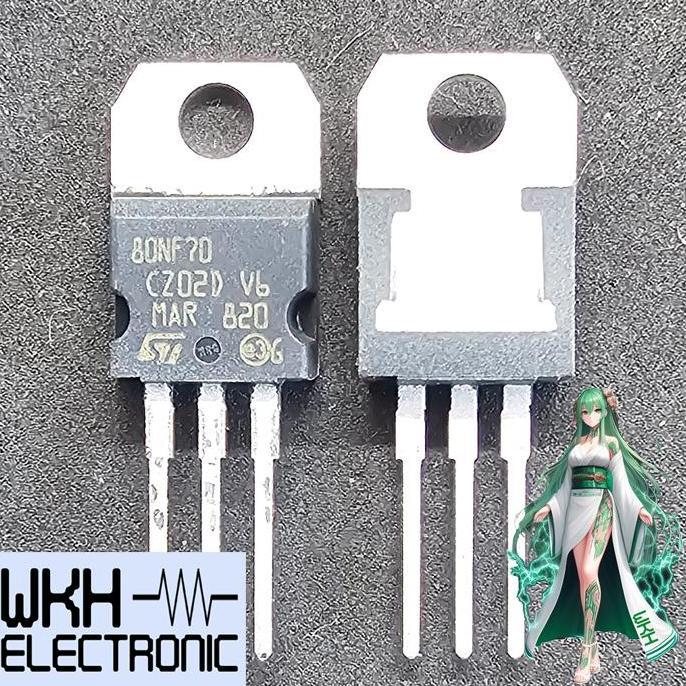 ORIGINAL STP80NF70 P80NF70 80NF70 MOSFET N-CH TO220 68V 85A STP80N70F4 CO27